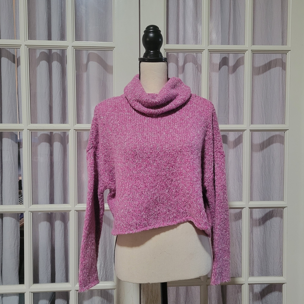 Sincerely Jules Pink Cowl Neck Sweater